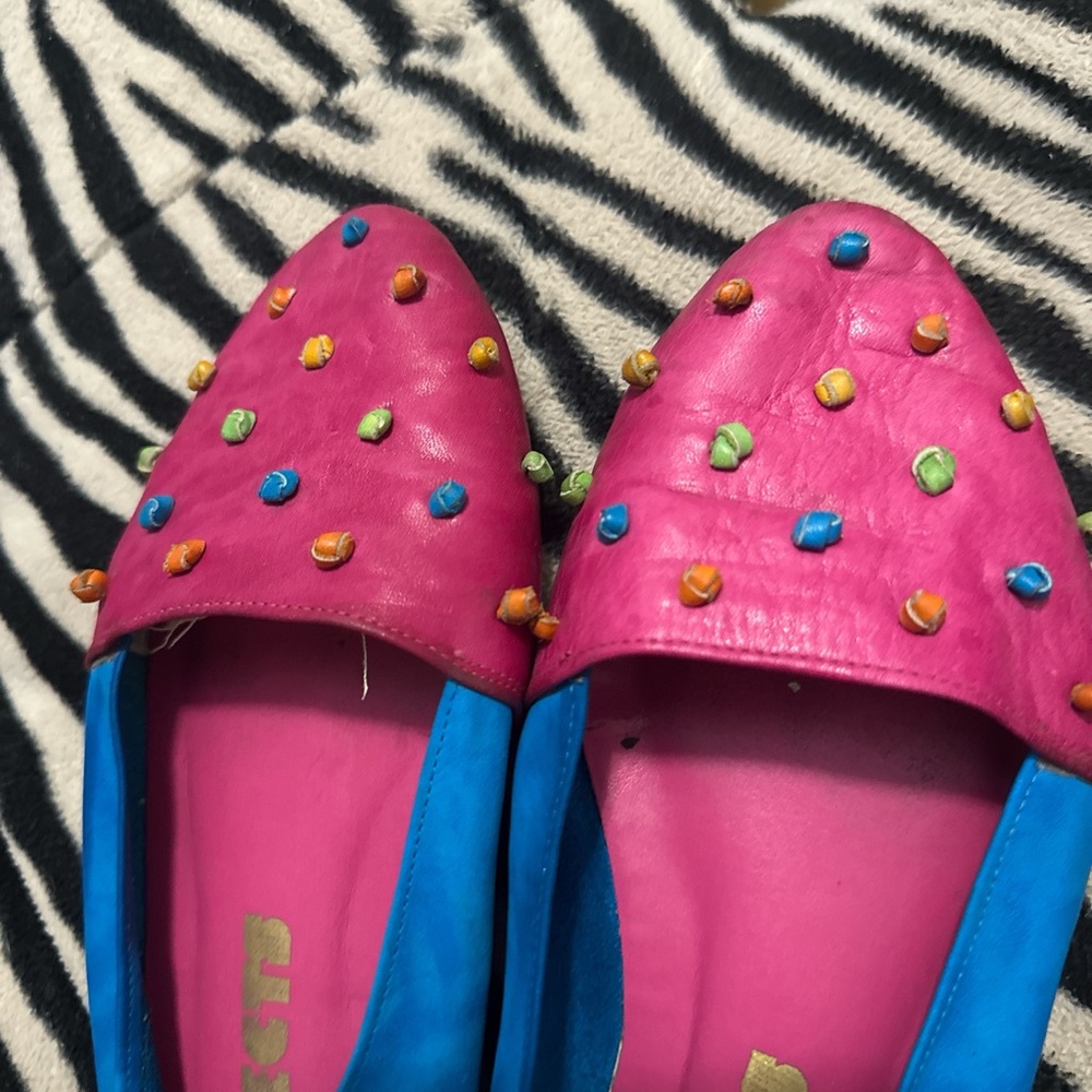 Colorful Studded Flats